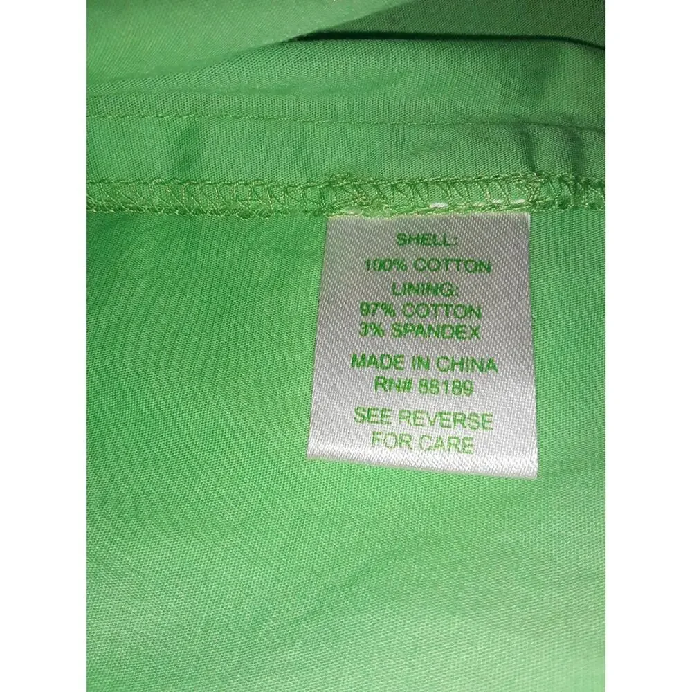 Lilly Pulitzer Sz S MARIA KATE Bold, Bright Lime Green Lacy Dress - Picture 7 of 7